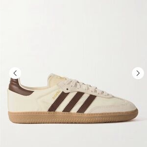 Adidas Samba suede trimmed sneakers